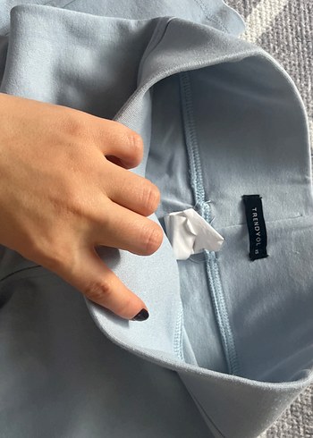 Mavi Kadın Rahat Kesim Tayt - Görsel 4