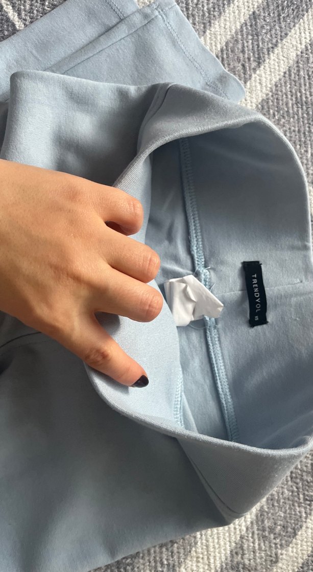 Mavi Kadın Rahat Kesim Tayt - Görsel 4