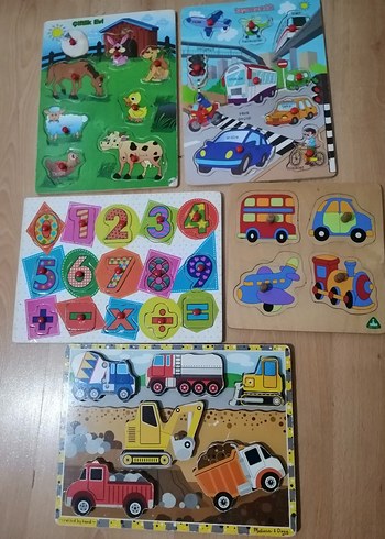 Renkli Çocuk Puzzle Seti