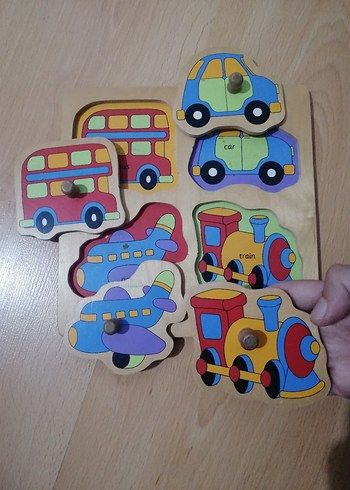  Beden Renkli Çocuk Puzzle Seti