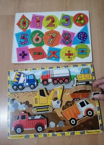 Diğer Renkli Çocuk Puzzle Seti