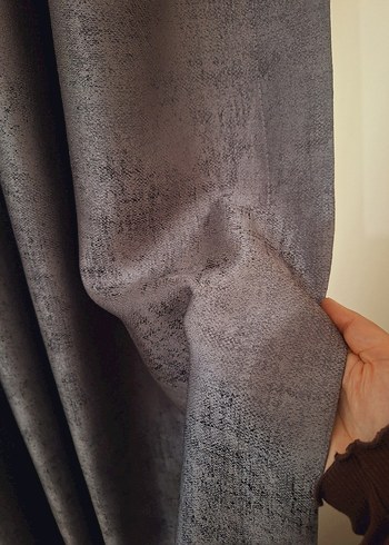 Modern gri fon Perde - Görsel 4