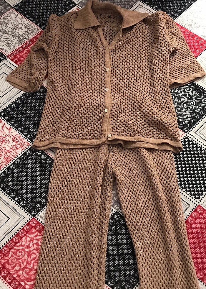 Örgü plaj takımı - Görsel 3