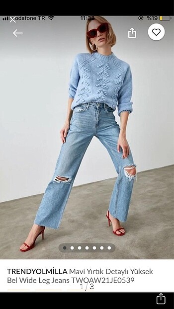 trendyolmilla wide leg jean