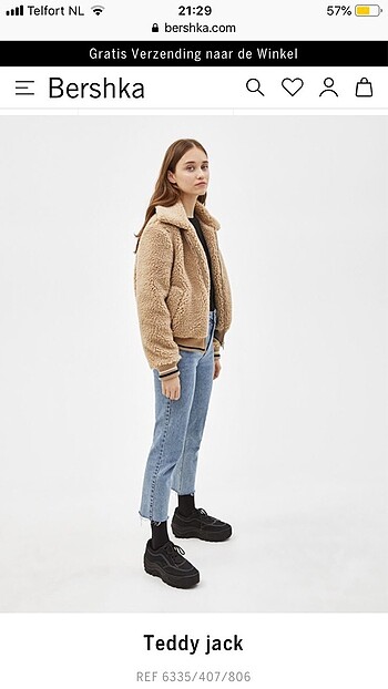 bershka peluş ceket