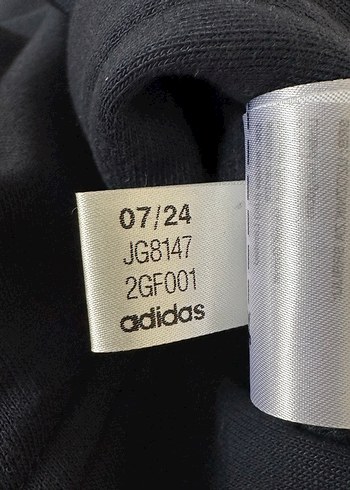 Adidas Siyah Kapüşonlu Fermuarlı Sweatshirt - Görsel 4