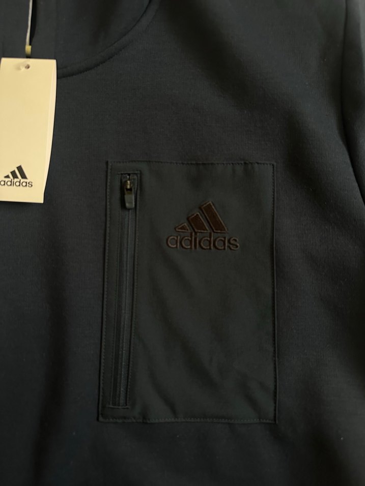 Adidas Siyah Kapüşonlu Fermuarlı Sweatshirt - Görsel 3