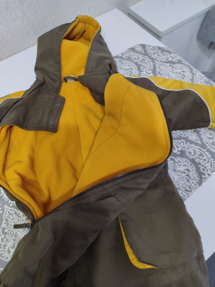 Kapüşonlu Fermuarlı Bebek Kayak Tulumu - Görsel 3