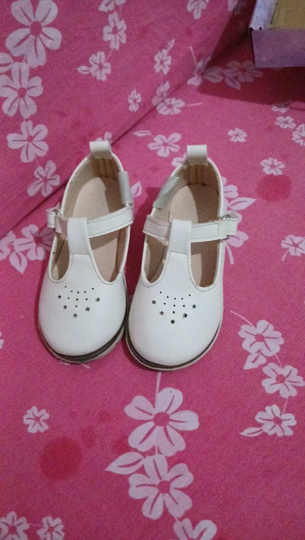 Kız Çocuk Beyaz Tokalı Babet Ayakkabı - Görsel 2