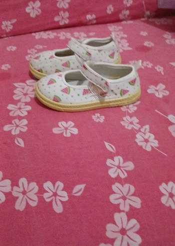 Kız Bebek Renkli Baskılı İlk Adım Ayakkabısı - Görsel 3