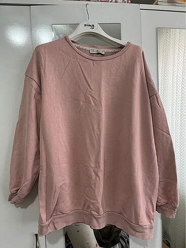 pembe oversize sweatshirt