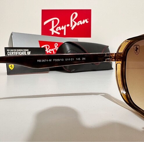  Beden kahverengi Renk Rb3674 f029/13 51 ferrari