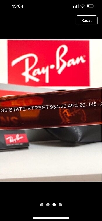  Beden Rb2186 954/33 49 ekartman State street