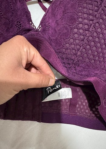 40 Beden mor Renk Mor Gotik Tarzlı Kadın Bralet