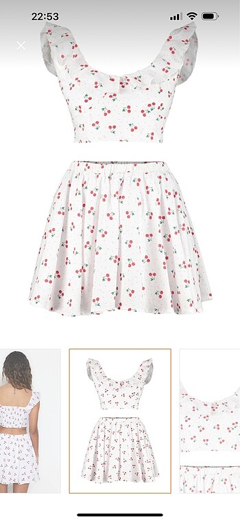 Trendyol & Milla Crop etek takım