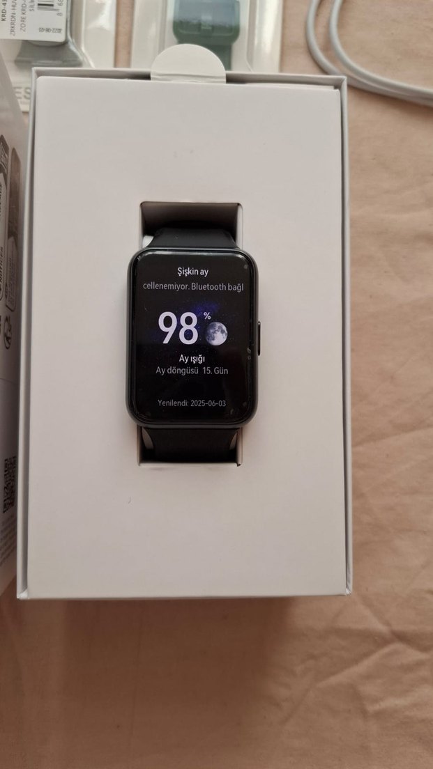 Siyah Akıllı Saat Sensörlü - Görsel 3