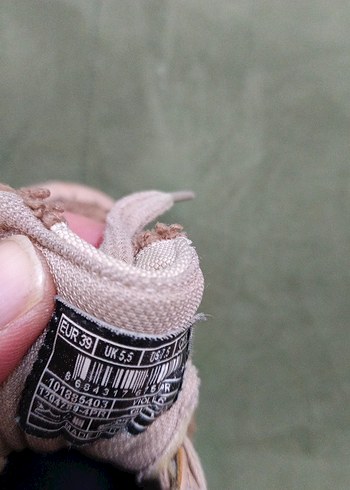 Bej Süet Kadın Spor Ayakkabı - Görsel 5