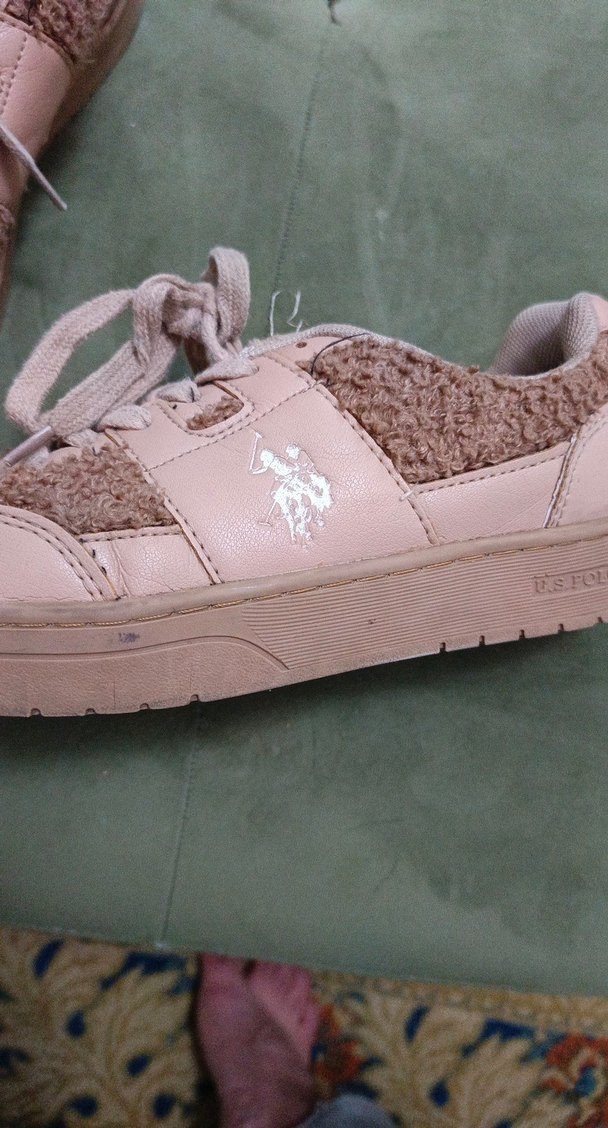 Bej Süet Kadın Spor Ayakkabı - Görsel 4