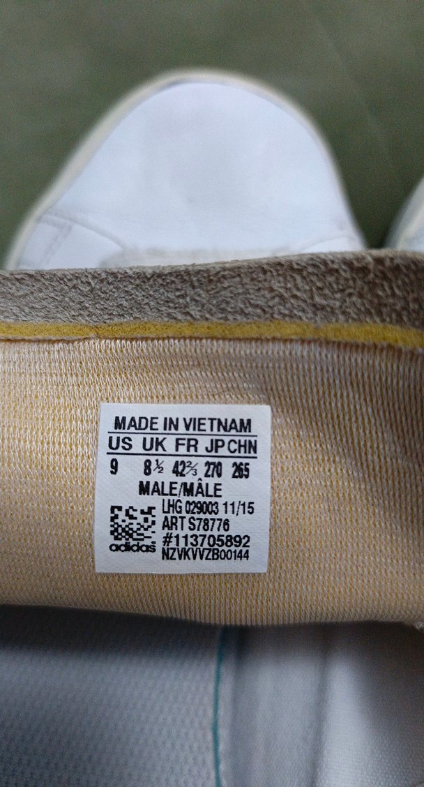 Beyaz Bağcıklı Adidas Spor Ayakkabı - Görsel 3