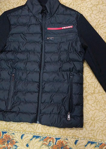 Prada Siyah Fermuarlı Erkek Mont - Görsel 2