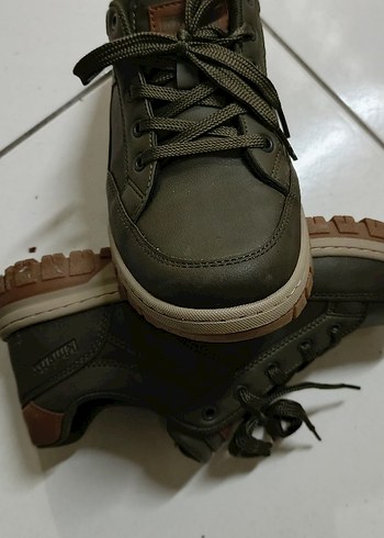 Gri Erkek Sokak Stili Bağcıklı Spor Ayakkabı - Görsel 8