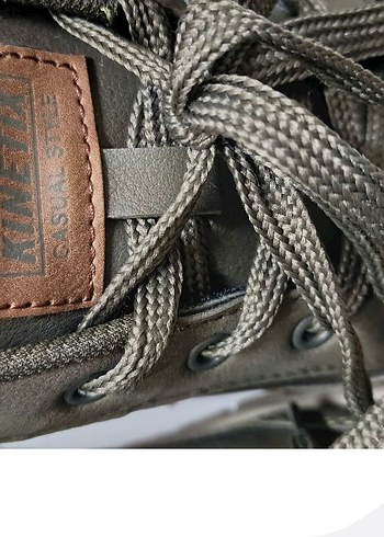 Gri Erkek Sokak Stili Bağcıklı Spor Ayakkabı - Görsel 4