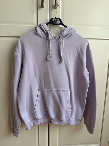 s Beden mor Renk Mavi Kadın Sweatshirt