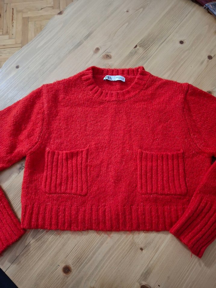 Zara Crop Kazak - Görsel 2