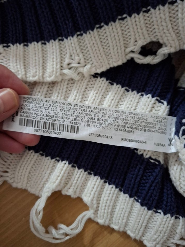 Zara Çizgili Kadın Kazak - Görsel 4