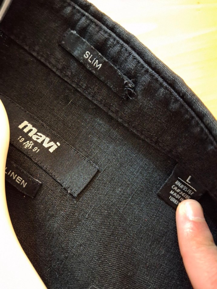 Mavi Premium Keten gömlek - Görsel 3