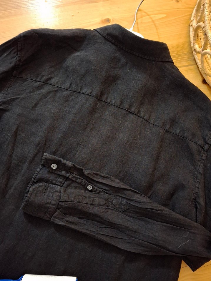 Mavi Premium Keten gömlek - Görsel 5