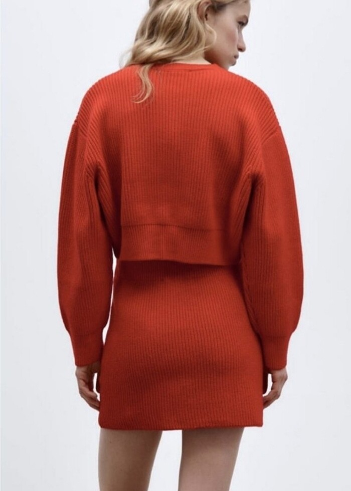 Zara Sıfır ayarında Crop kazak - Görsel 2