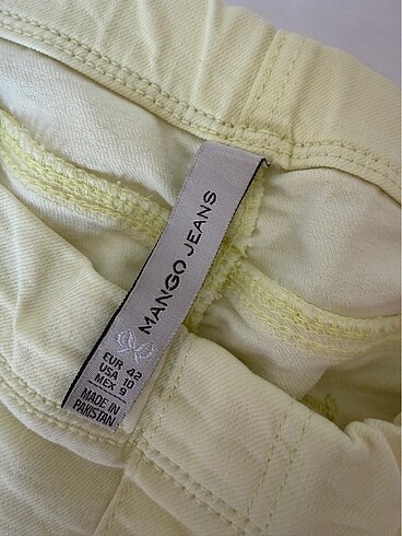 limon sarısı kadın pantolon - Görsel 2