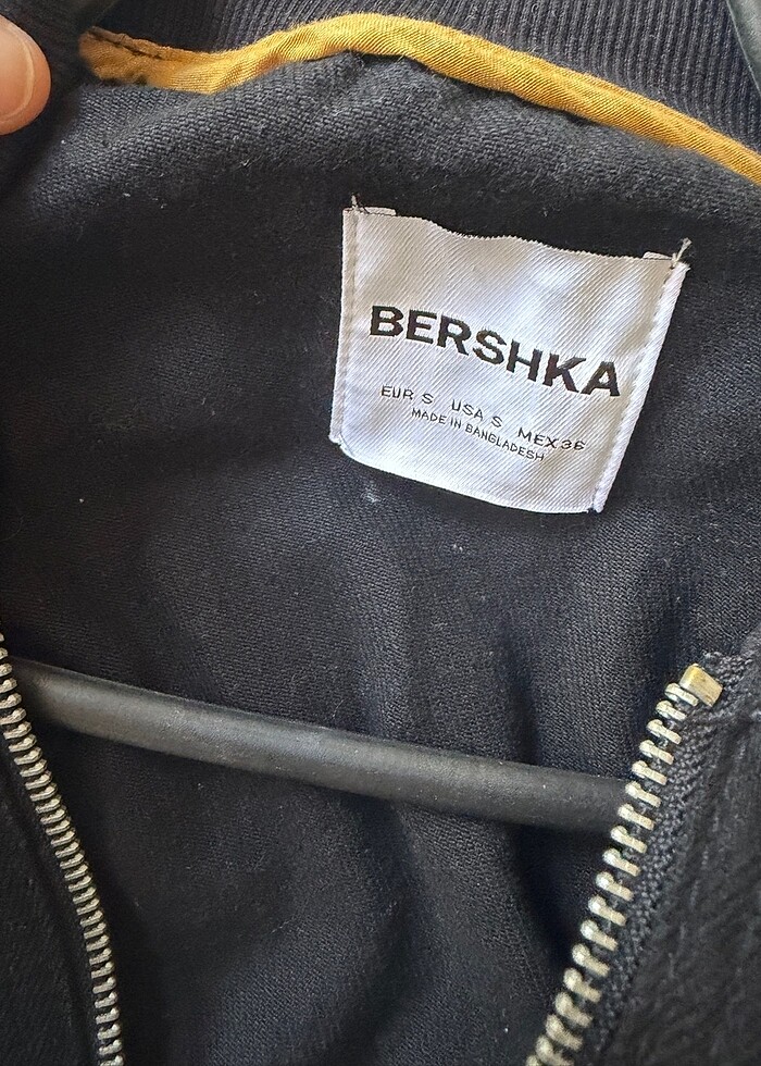 bershka erkek tasarım kot ceket siyah - Görsel 2