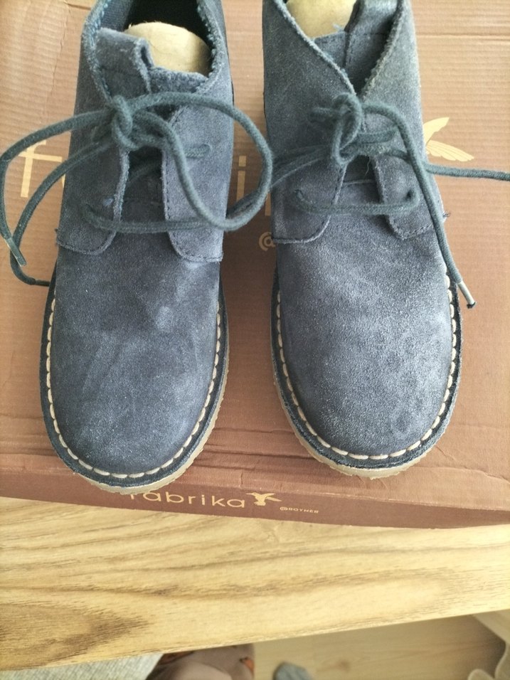 Gri Süet Bağcıklı Erkek Çocuk Ayakkabısı - Görsel 3