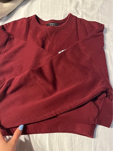 s Beden bordo Renk Bershka sweat