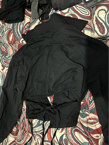 Bershka crop gömlek