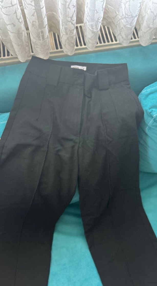 Kadın Siyah Kumaş Pantolon - Görsel 2