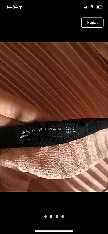 Zara Zara pileli etek