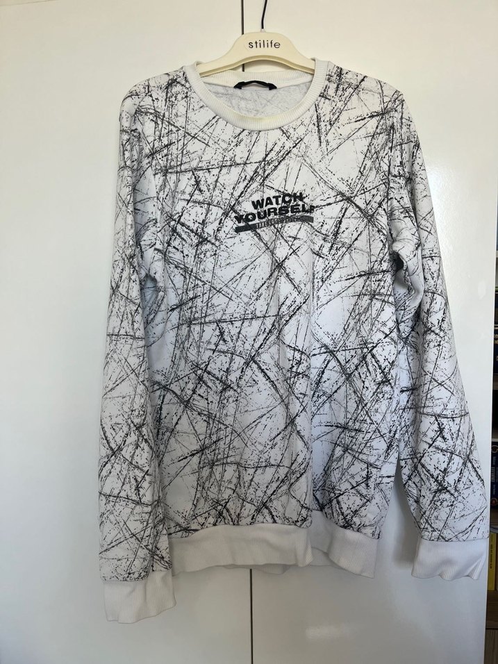 Erkek Gri Baskılı Uzun Kollu Sweatshirt - Görsel 2