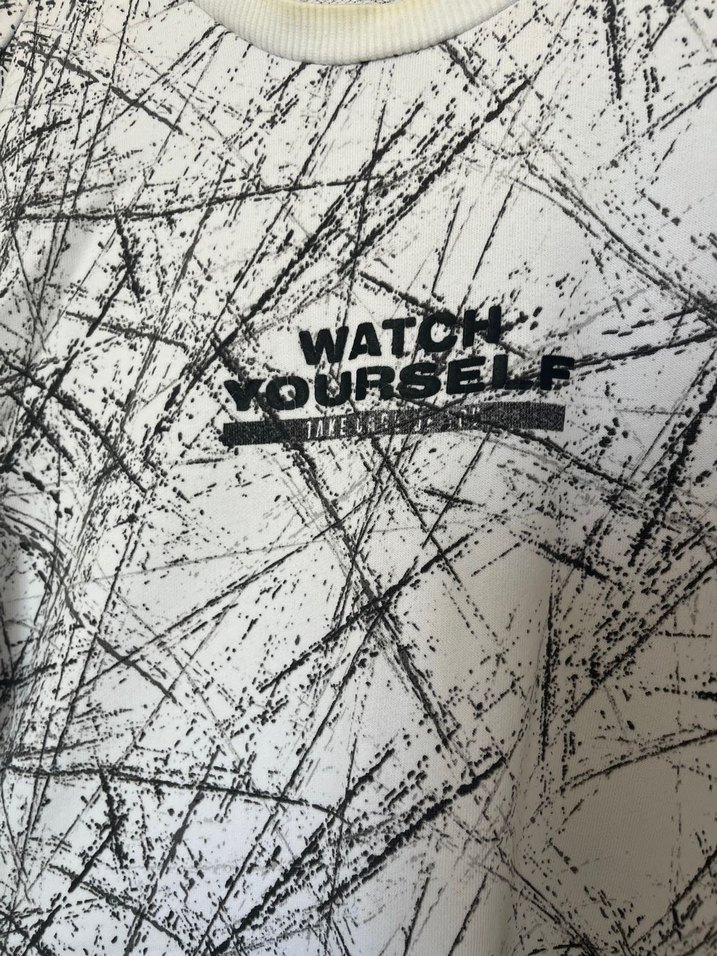 Erkek Gri Baskılı Uzun Kollu Sweatshirt - Görsel 3