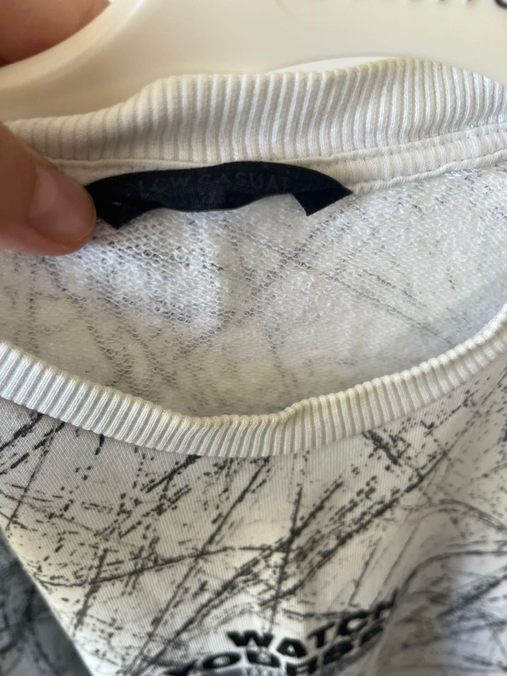 Erkek Gri Baskılı Uzun Kollu Sweatshirt - Görsel 4