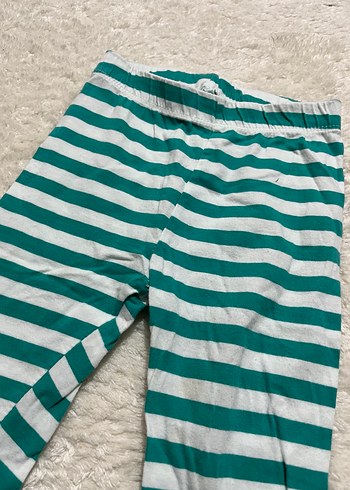 Yeşil Çizgili Örgü Erkek Çocuk Pantolonu - Görsel 3