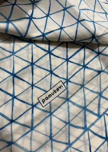 Bohem Tarz Mavi Kadın Şal - Görsel 4