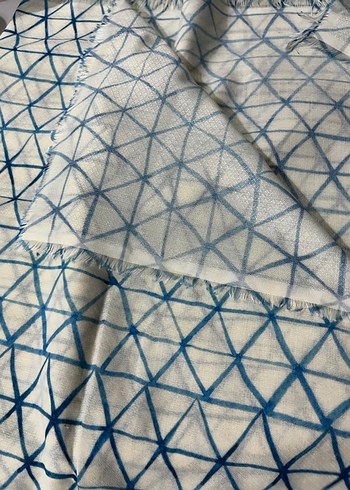 Bohem Tarz Mavi Kadın Şal - Görsel 6