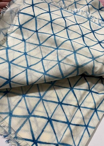 Bohem Tarz Mavi Kadın Şal - Görsel 5