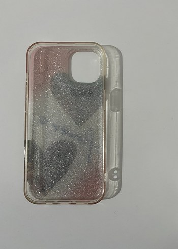 Pembe Simli Bohem Kalp Desenli Telefon Kılıfı - Görsel 2