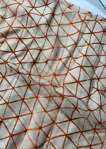 Bej Parlak Kadın Bohem Drapeli Şal - Görsel 7