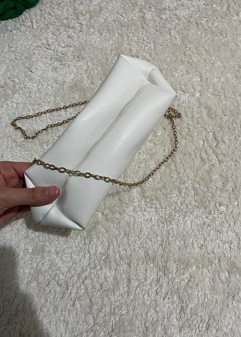 Beyaz Kadın Minimalist El Çantası - Görsel 4