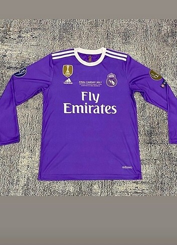 Real Madrid 2017 mor uzun kollu M